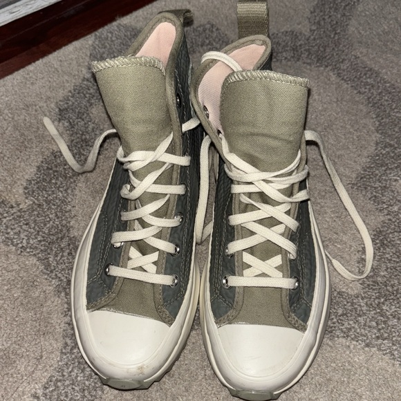**SOLD** CONVERSE KHAKI RUN STAR HIKE HI SNEAKERS - Picture 5 of 8
